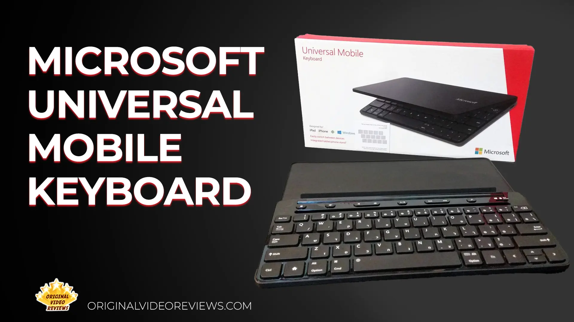 Microsoft Universal Mobile Keyboard Bluetooth - hands-on review for iPad, iPhone and Windows