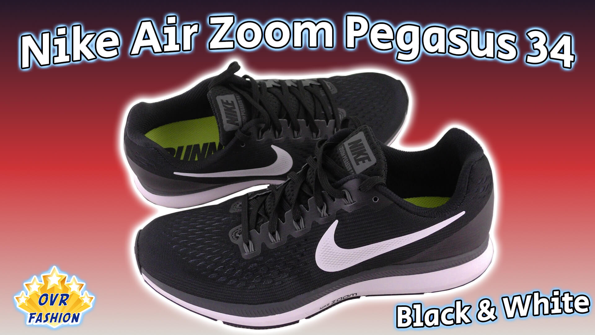 Punctuation Pogo stick jump Cook Nike Air Zoom Pegasus 34 Black & White (Review)