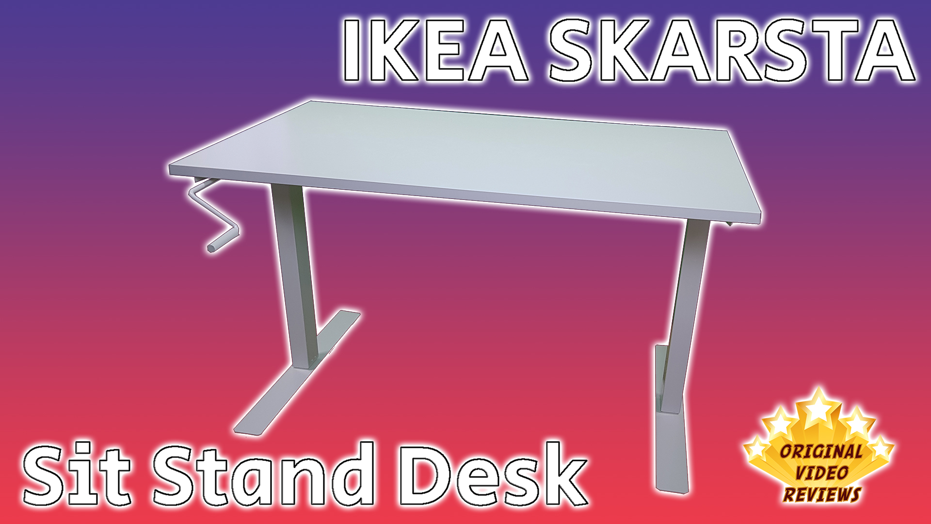 IKEA SKARSTA Sit Stand Desk Review (Thumbnail)