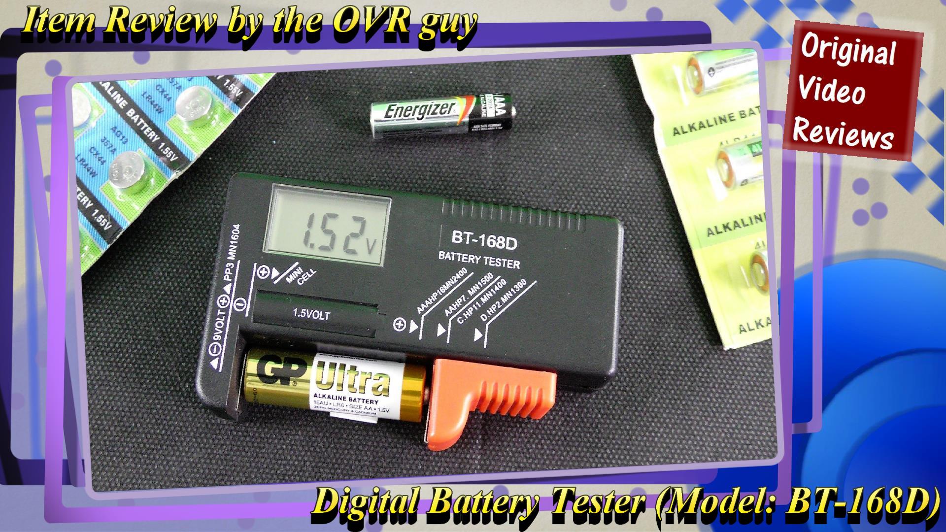 HK Testeur de batterie digital AAA Nicedeal AA BT-168D par EB DIY Tool testeur de volts pour piles 9V ; 1,5V 