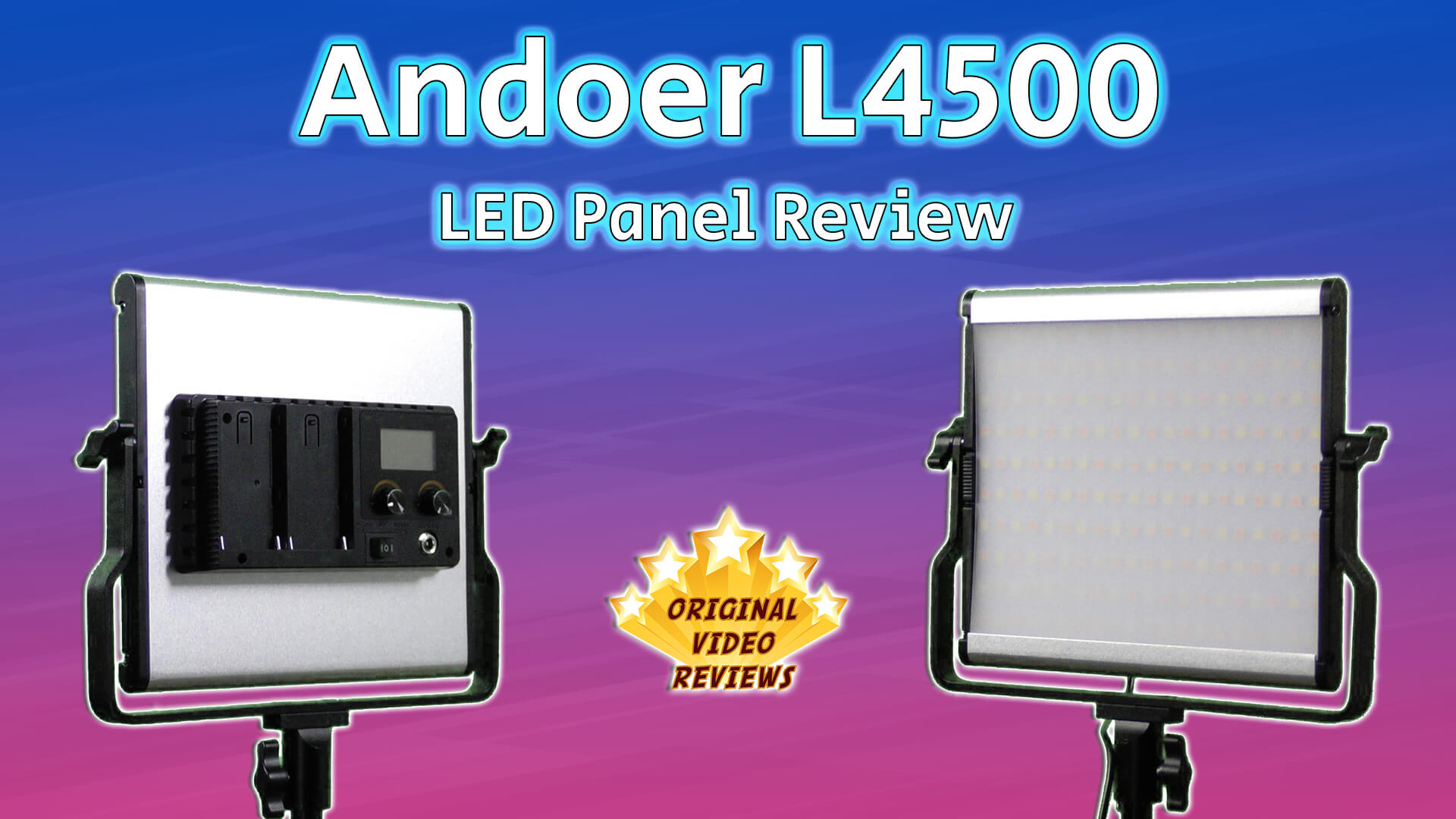 Andoer L4500 LED Light Panel Review (Thumbnail)