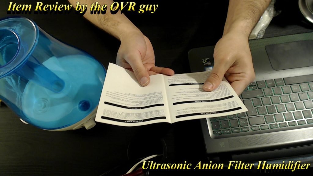 Ultrasonic Anion Filter Humidifier Review 003