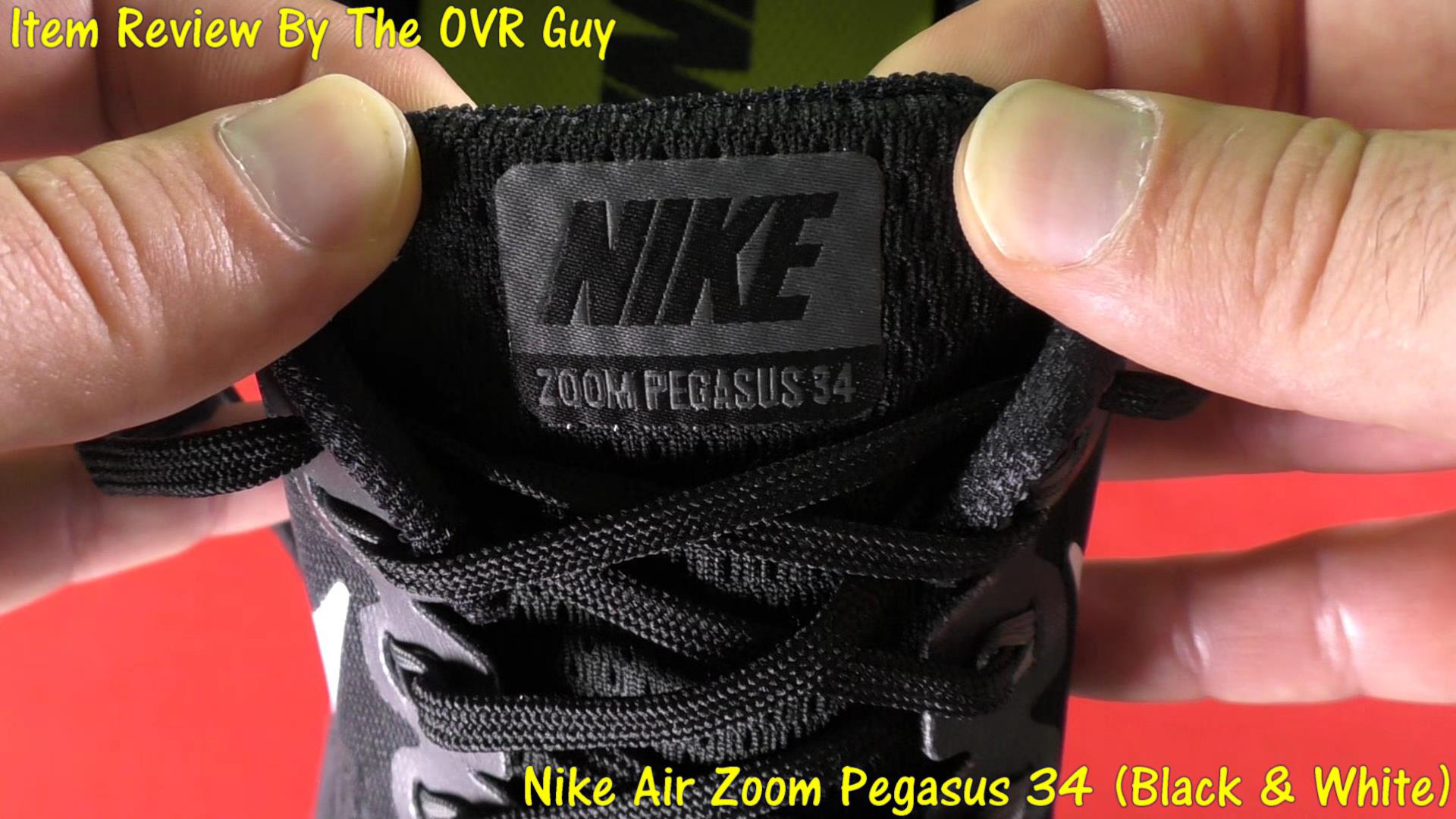 Nike Air Zoom Pegasus 34 Black White Review