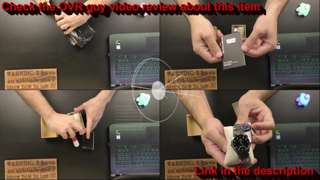 OVR Guy unboxing the DOM W-698 luxury quartz wristwatch