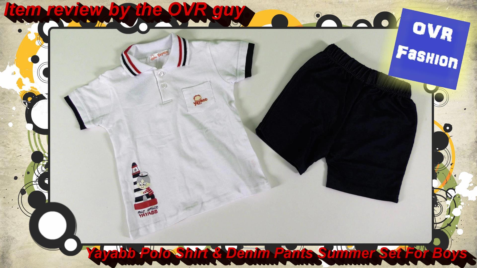 YayaBB Polo Shirt & Denim Pants Summer Set For Boys (Thumbnail)