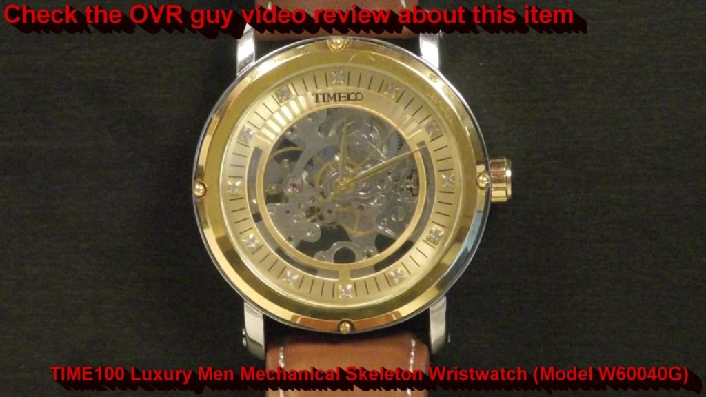 TIME100 Luxury Men Mechanical Skeleton Wristwatch 004