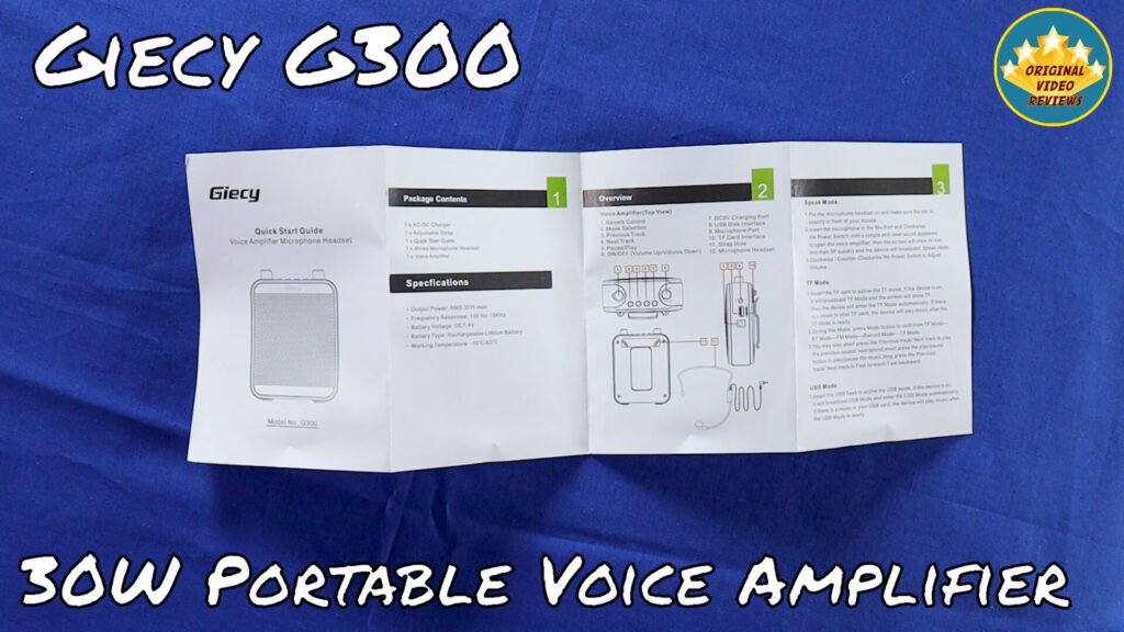 Giecy G300 Portable Multi-Functional Voice Amplifier