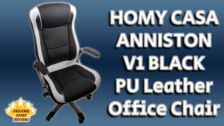 HOMY CASA ANNISTON V1 BLACK PU Leather Office Chair (Review)