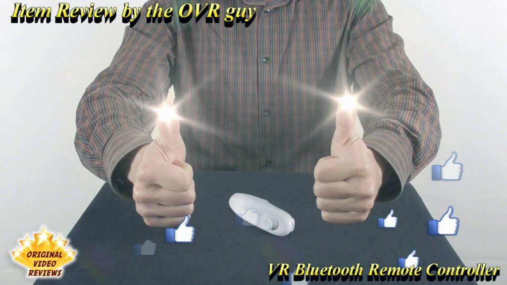The OVR Guy reviewing the VR Bluetooth Remote Controller on camera