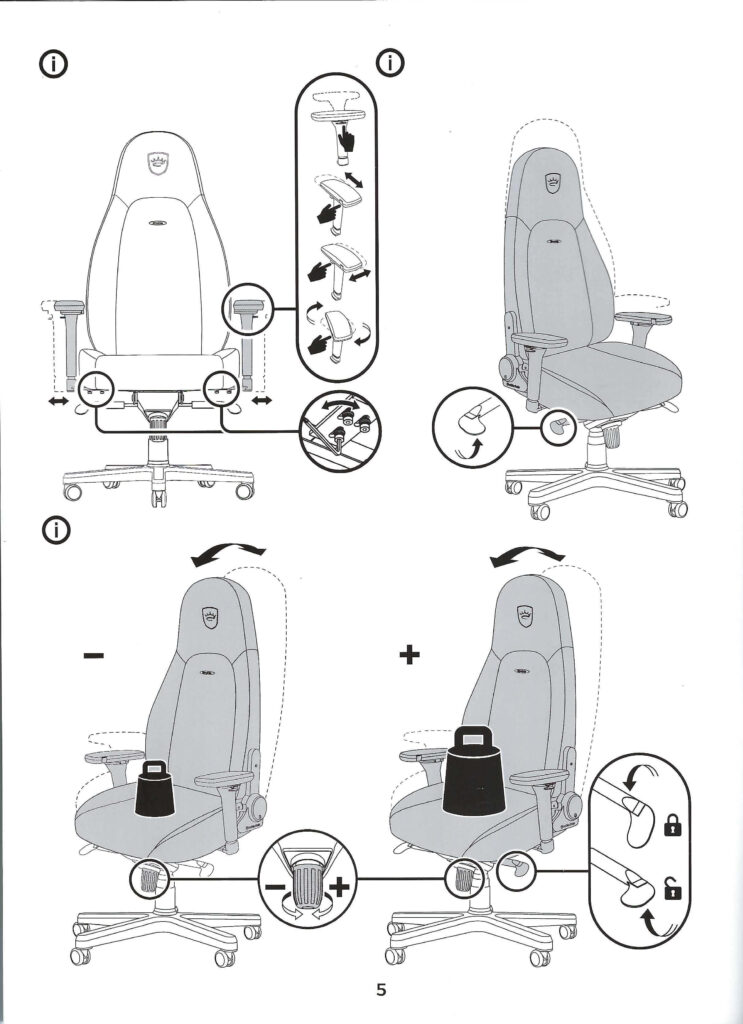 User Manual - noblechairs ICON Gaming Chair 006
