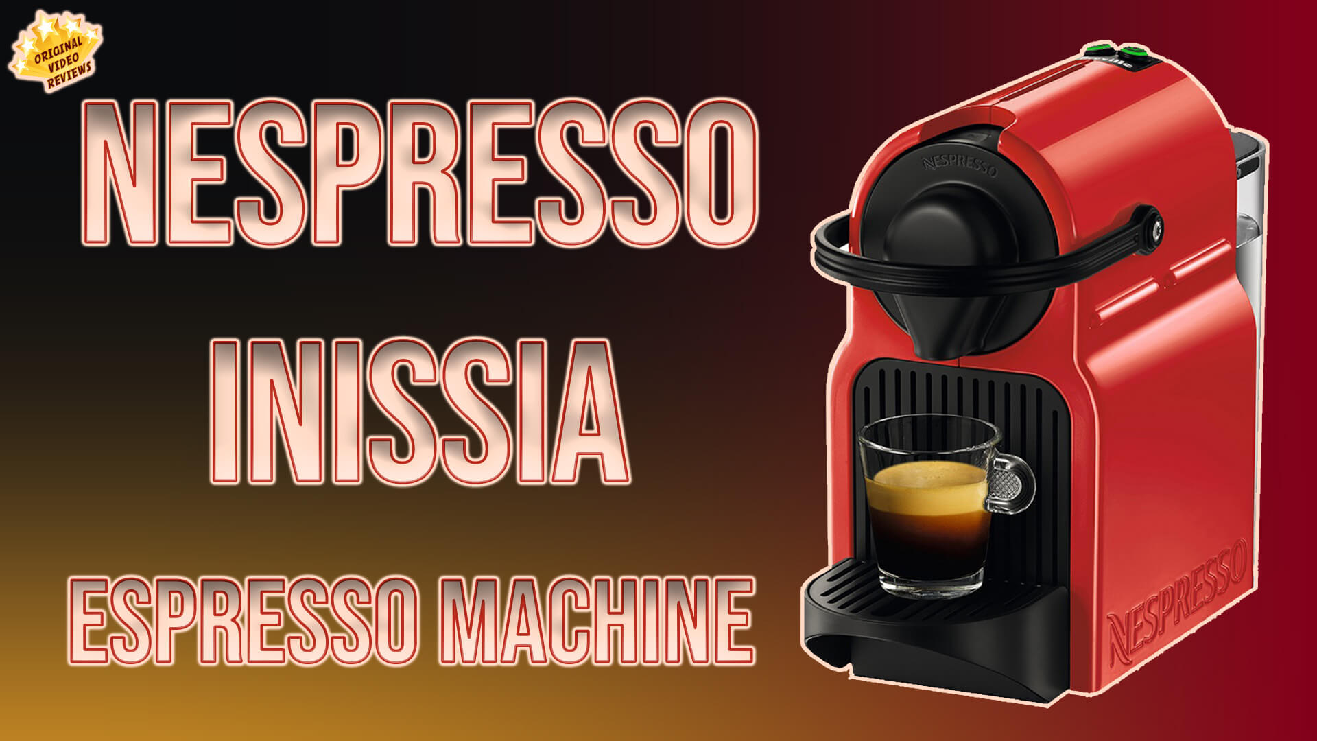 Review of the Nespresso Inissia C40 Red Espresso Capsule Coffee Macker by Krups