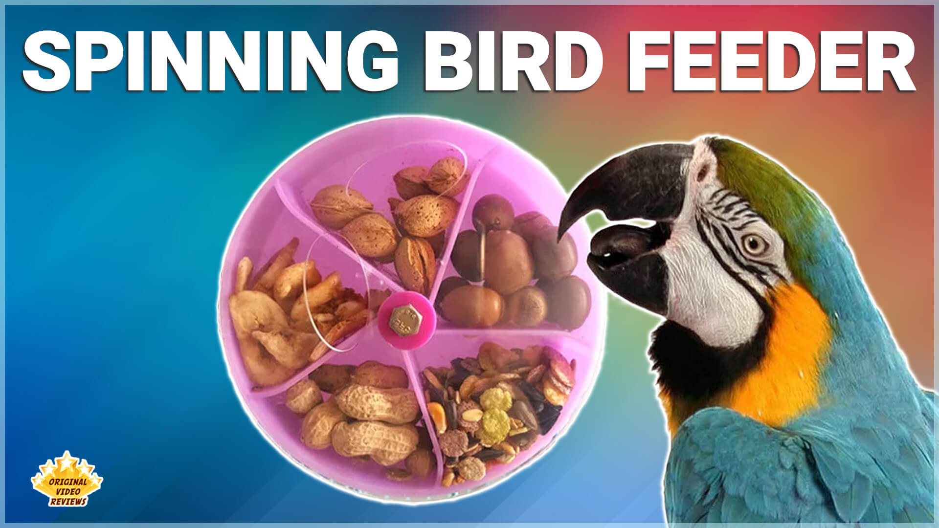 5-Grid Spinning Bird Feeder