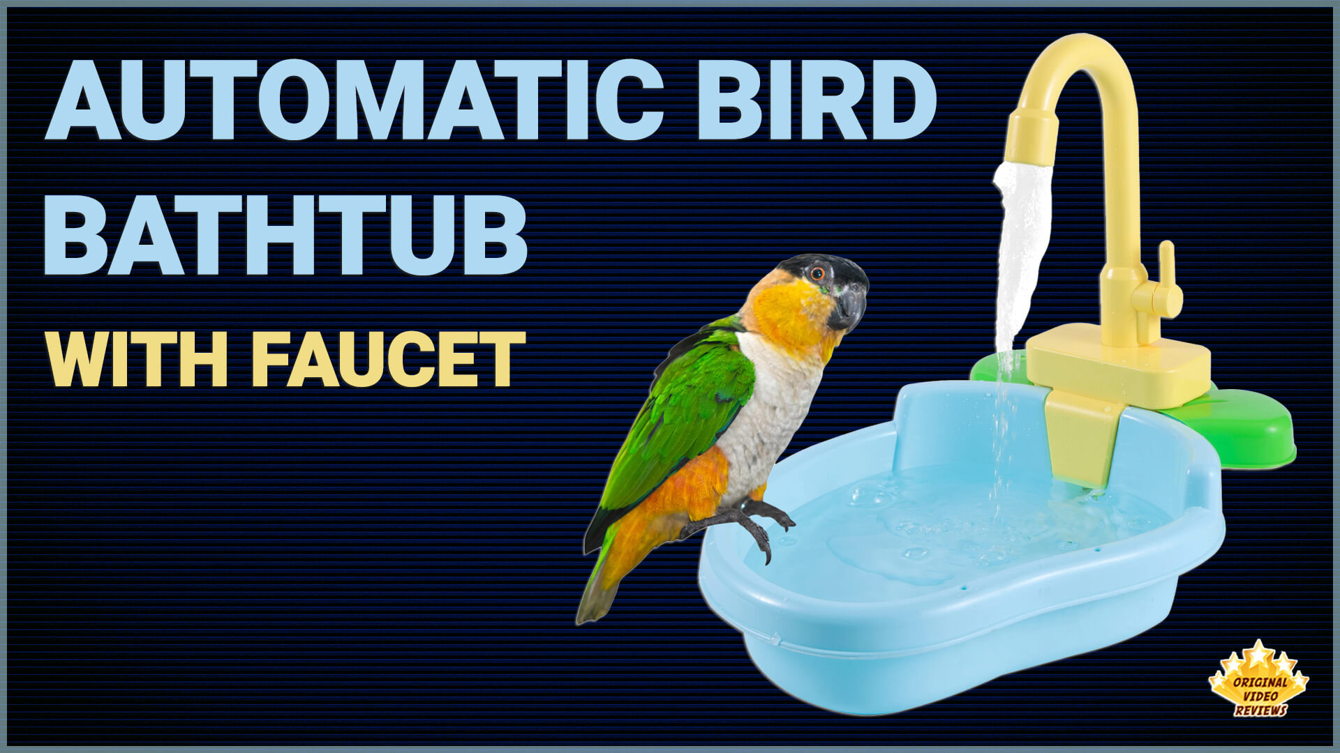 Automatic Bird Bathtub with Faucet