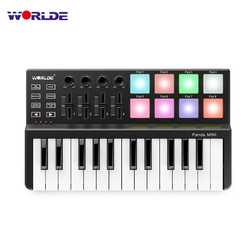 Worlde-Panda-mini-Portable-Mini-25-Key-USB-Keyboard-Drum-Pad-MIDI-Keyboard-Controller-Musical-instruments