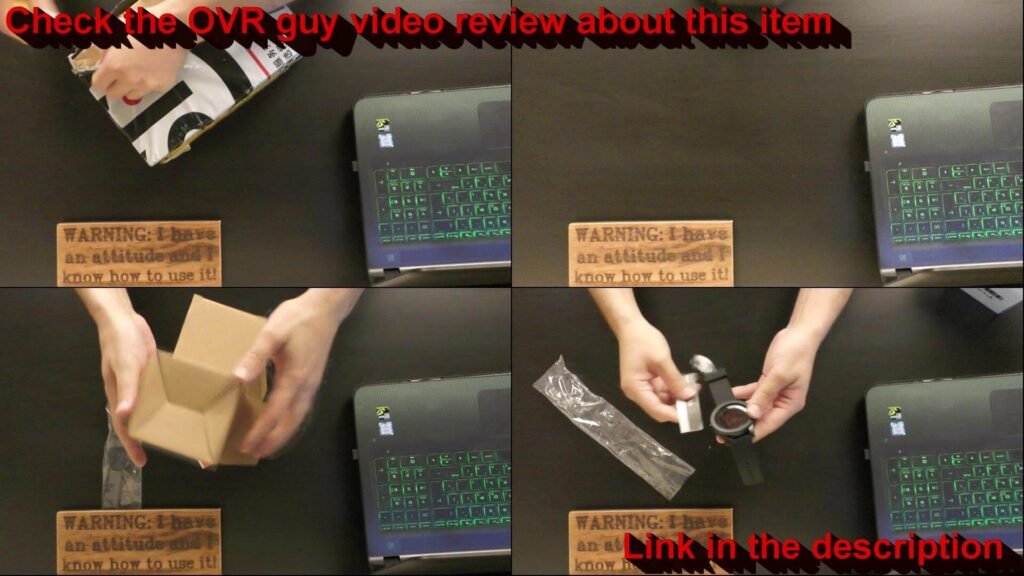 OVR Guy unboxing the SKMEI 1142 digital wristwatch during the video review.
