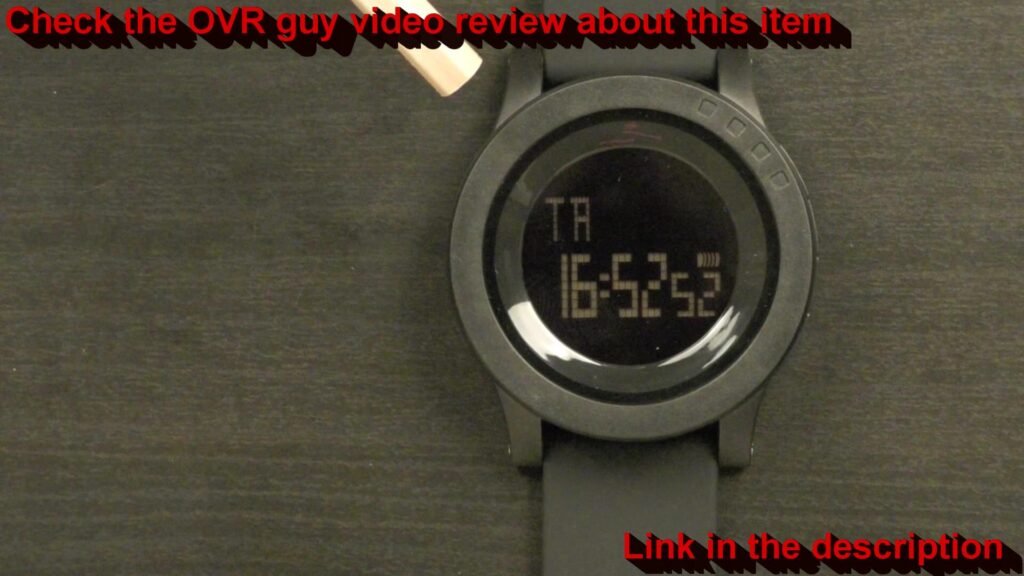 Close-up of the SKMEI 1142 digital wristwatch showing the LED display.