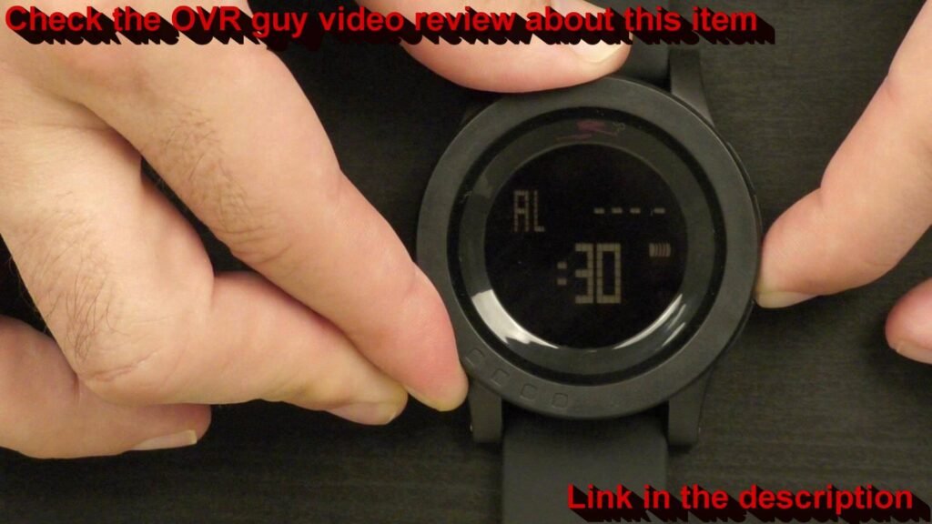 SKMEI 1142 digital wristwatch showing the alarm function on the LED display.