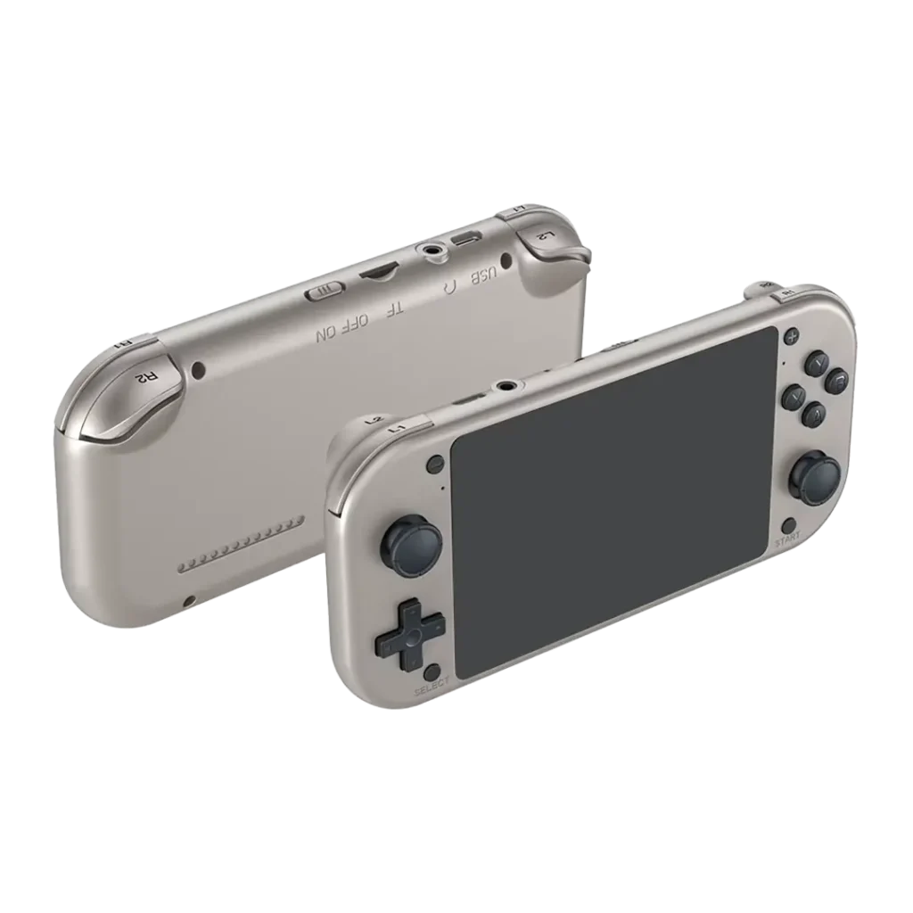 BOYHOM M17 handheld console front and back view