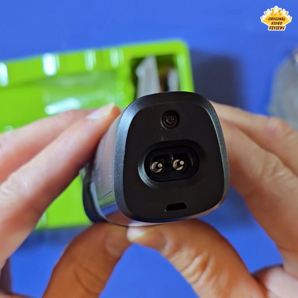 Close-up of the bottom part of the Philips Norelco Multigroom 5000 MG5970/49 showing the charging port.