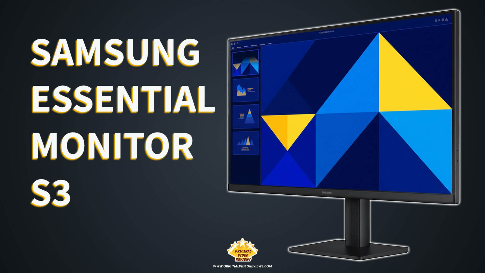 Samsung 27 Inch Monitor Review Thumbnail by Original Video Reviews (OVR)