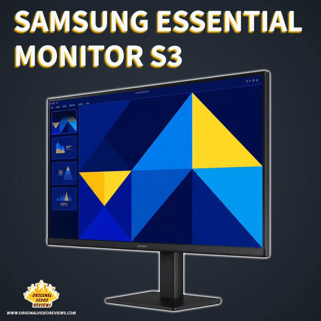 Samsung Essential Monitor S3 27-inch FHD 100Hz IPS display review by Original Video Reviews.