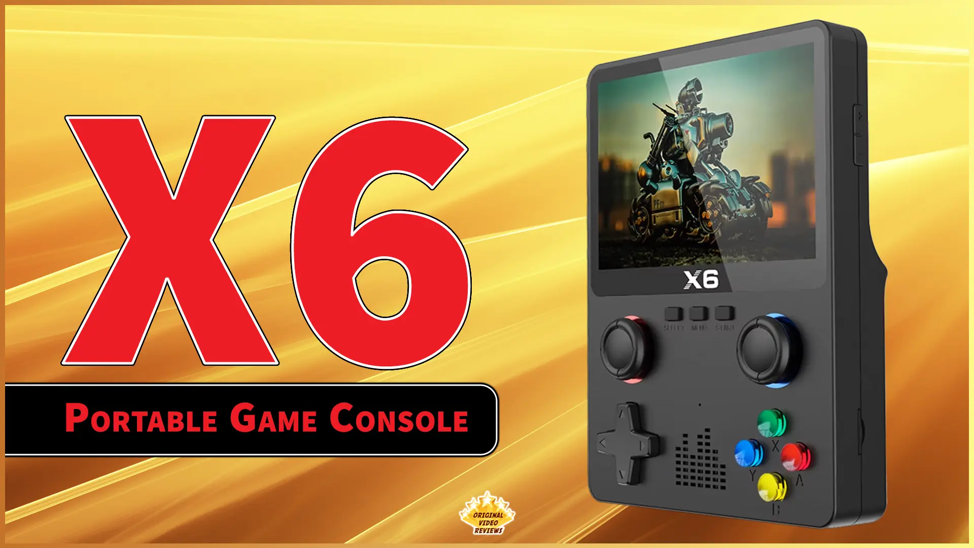 BOYHOM X6 Retro Handheld Gaming Console – Full Device Front View