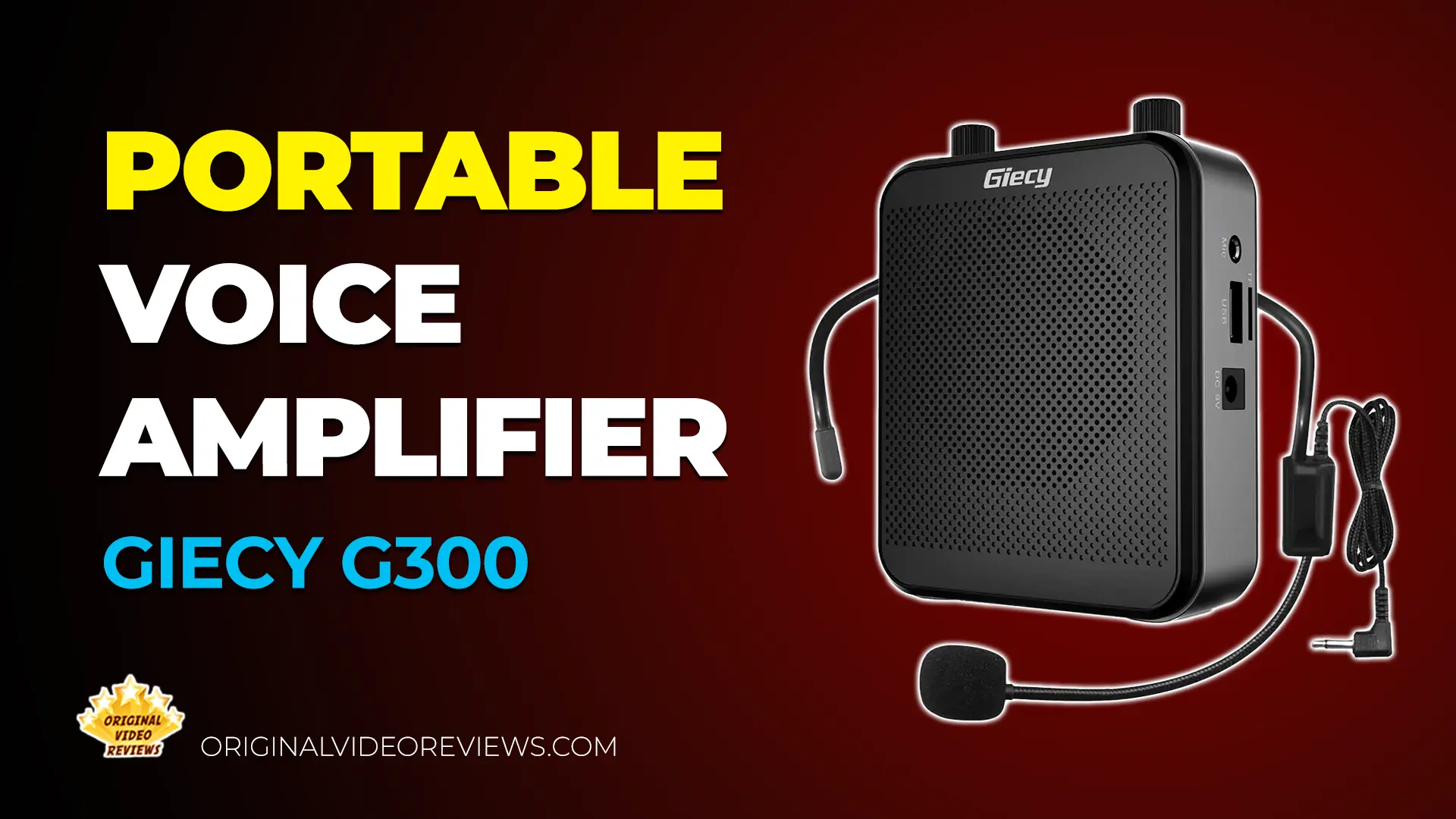 GIECY G300 Portable Multi-Functional Voice Amplifier hero image
