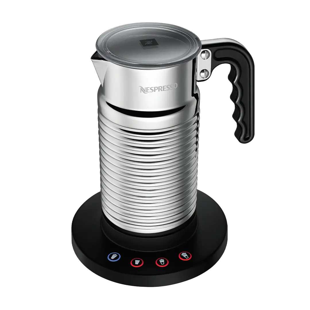 Nespresso Aeroccino 4 milk frother, front view, transparent background