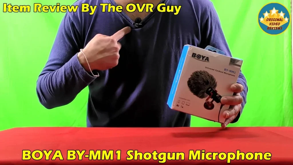 The OVR Guy talking about lavalier microphones with the BOYA BY-MM1 box