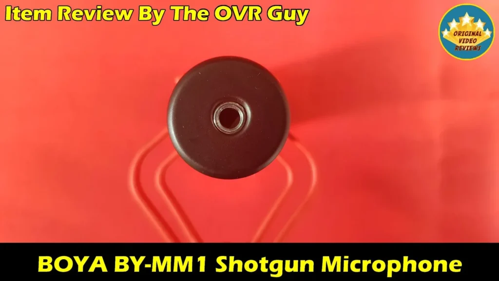 Rear view of the BOYA BY-MM1 microphone