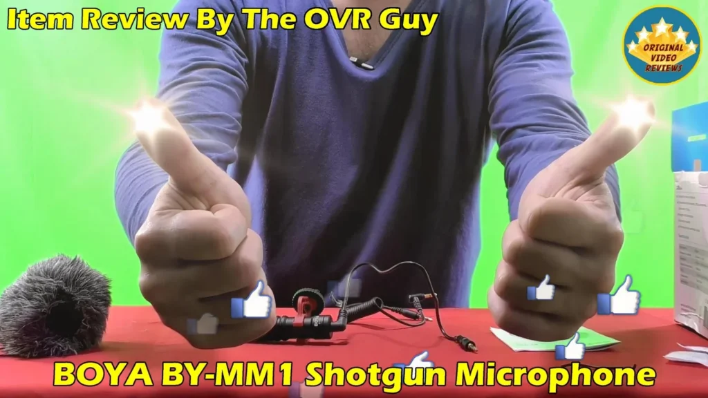 The OVR Guy giving two thumbs up at the start of the BOYA BY-MM1 review