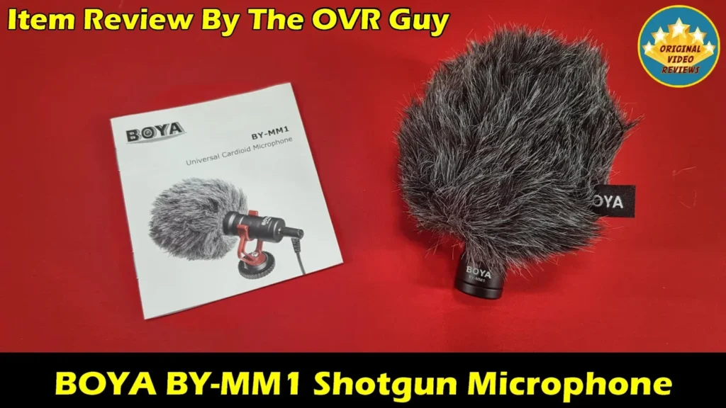 The BOYA BY-MM1 user manual and windshield