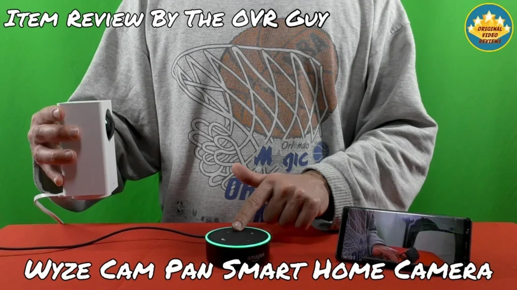 With an Echo Dot and a tablet | Wyze Cam Pan